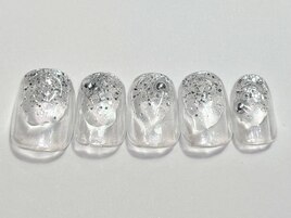 クリアシルバーぷっくり￥5500