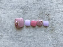 シンプリー 下北沢店(Simpliee)/フット　ワンカラー　ピンク