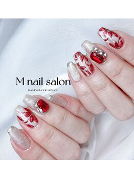 Mネイル/マグネット|ミラーフラワー