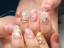春ネイル　ニュアンス