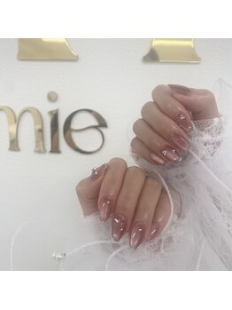 マグネット×ラメフレンチ