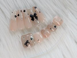 ワンホン　リボンネイル