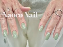 ナオコネイル(Naoco Nail)/くすみグリーン＊大人ワンカラー
