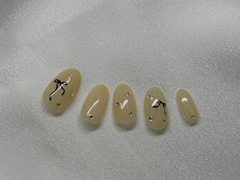 ソウ 難波店 nail salon Sou/リボンネイル