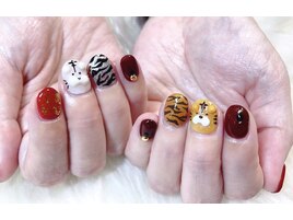 干支☆白虎ネイル