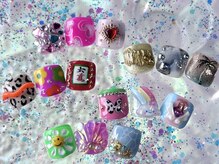 ネイルマフィア 渋谷(NAIL MAFIA)/フット　親指アート