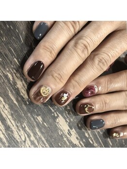 ネイルズビー 国府店(Nail's be)/ブラウンネイル