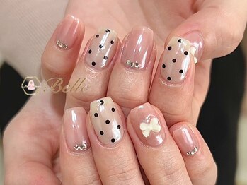 ドット×リボン♪