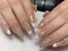 アリュール(Allure)/silver glitter Heart nail