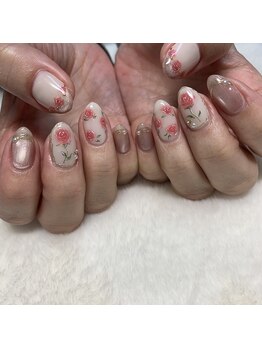 クリエネイルスペース 伊勢店(Crie Nail Space)/手書きアートネイル