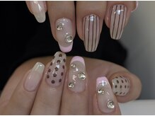 ハイネイル 池袋(Hi nail)/Brown × Pink