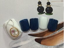 ネイルサロン リリオ(Nail Salon Ririo)/大理石風フットネイル