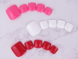 ワンカラーフットネイル☆