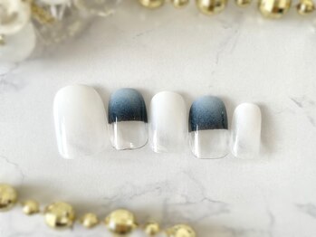 ネイルアンドアイラッシュサロン ブレス 長町南駅店(BLESS)/ハーフフレンチ