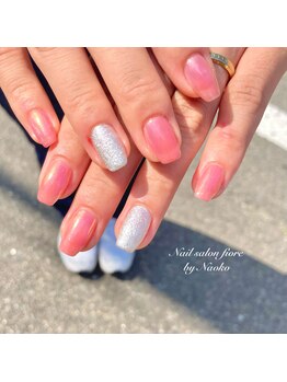 フィオーレ(fiore)/トレンド★ミラーネイルby直子