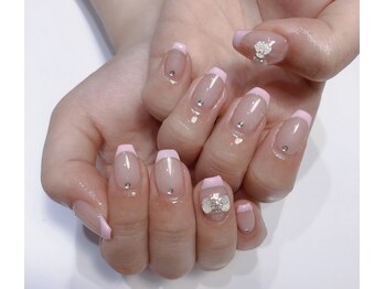 クリスタルネイルサロン(Crystal Nail)/パステルピンクフレンチ