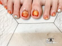 ネイルエイト 新百合ヶ丘(nail8)/シンプル/フットネイル