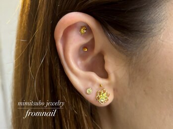 フロムネイルアンドアイラッシュ 神戸三宮(from nail&eyelash)/耳つぼジュエリー三宮パラジェル