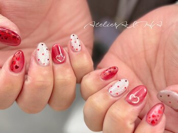 ハート/ドット/バレンタイン