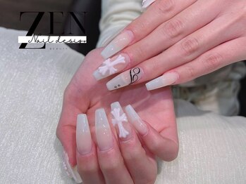 ゼン ネイル デザイン 池袋(ZEN NAIL DESIGN)/長さだしやり放題×つけ放題