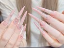 グラデーション+クロムパーツ