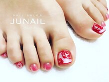 ネイルサロン ジュネイル(NAIL SALON JUNAIL)/FOOT薔薇