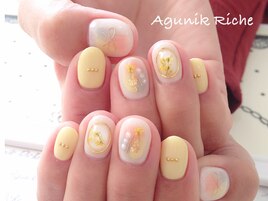 【押し花ネイル】