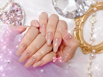 ワンホンネイル 新宿(Rumi Nail)/ワンカラー/春カラー/ストーン