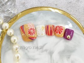 フット和柄ネイル【定額￥9350】