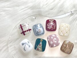 フットネイル　親指アート