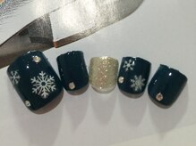 ネイルサロン リリオ(Nail Salon Ririo)/雪の結晶フットネイル