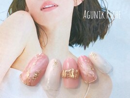 【大理石ネイル】