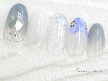 ラグジュアリー ネイルズ(Luxury Nails)/手描き*フラワーNail