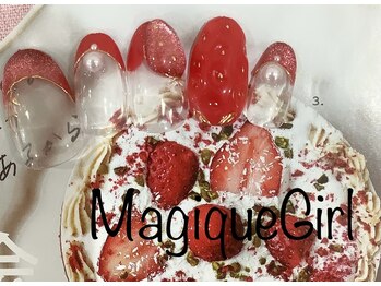 ネイルサロン マジックガール(Nail Salon MagiqueGirl)/【いちごネイル】￥11980