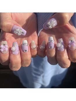 フレンチ♪春ネイル♪