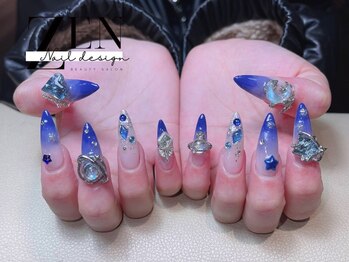 ゼン ネイル デザイン 池袋(ZEN NAIL DESIGN)/長さだしやり放題×つけ放題