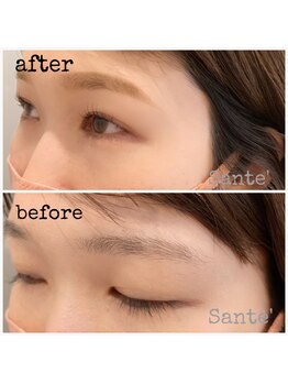 ソンテ/アイブロウWAX+パリジェンヌ