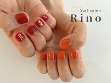 リノ 浦添店(Rino)/ワンカラー×テラコッタ×押し花