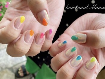 マニッシュ(Manish)/ぷくぷくネイル/オーロラ