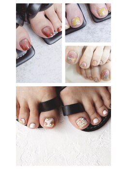 ネイル フライガール(nail FLY GIRL)の写真/おしゃれは足元から!定番デザイン～トレンドのアートデザインまで幅広く対応!ハンドとフット同時施術可能◎