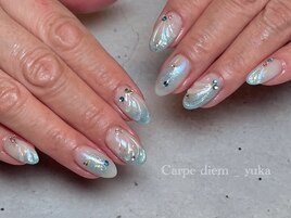 人魚の鱗ネイル