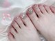 ナナネイル なんば店(NaNa Nail)の写真/【持ち込みデザインOK◎】フットネイルはワンカラー/親指２本アート/10本アートの３種類のコースをご用意＊