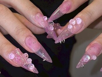 ジェミーネイル エビス(Jemiy nail ebisu)/クリアマーブル星