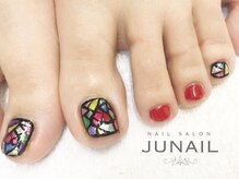 ネイルサロン ジュネイル(NAIL SALON JUNAIL)/FOOTステンドグラス