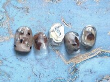 ゆびノさき イバラキシ(ibarakishi)/カフェモカニュアンス