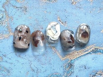 ゆびノさき イバラキシ(ibarakishi)/カフェモカニュアンス