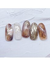 ネイルアンドまつげ リュフェール 五反田(Nail Lufaire)/べっ甲ニュアンス