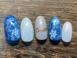定額M 雪の結晶　マグネット