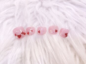 ジュアール(JuAR)/ハートフットネイル