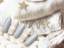 ネイルサロン&スクール ジーナ(GINA)/ざっくりチェックネイル